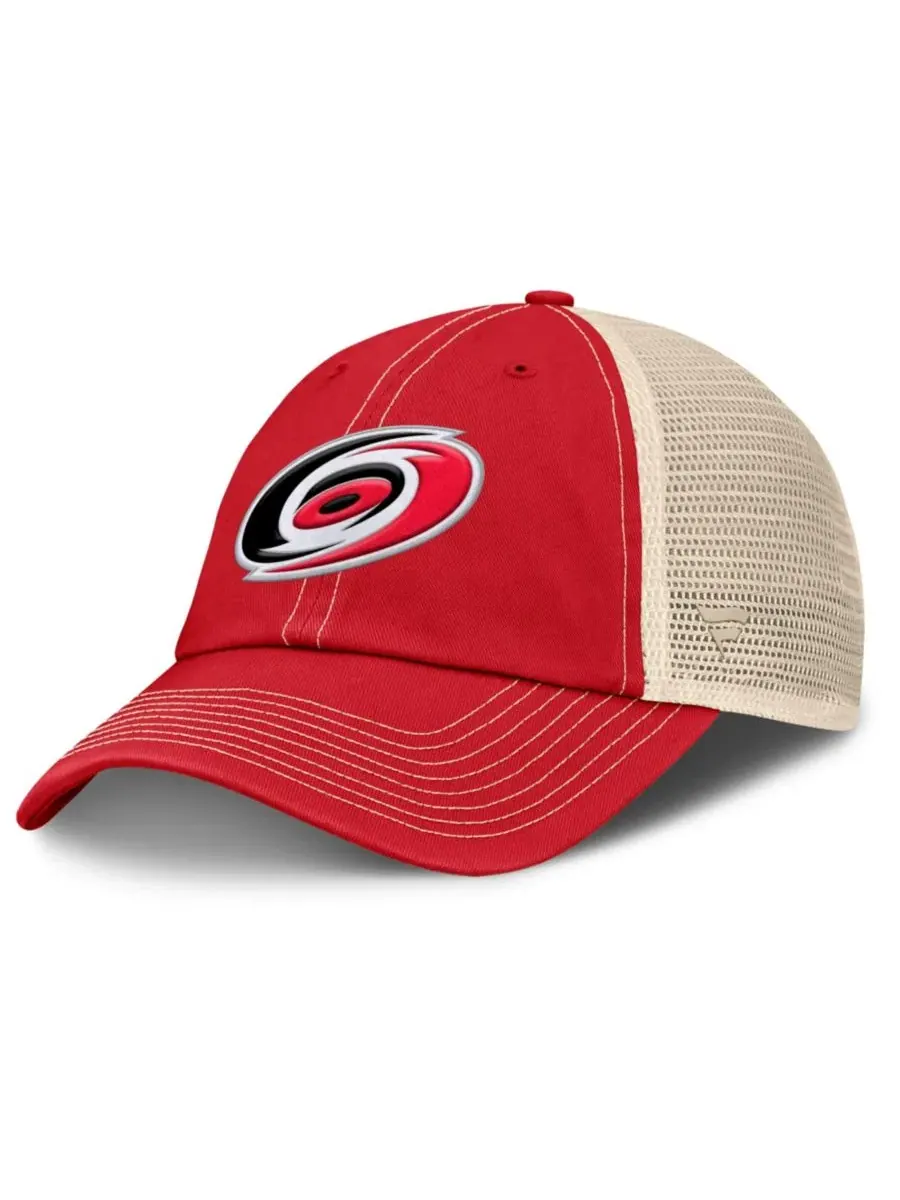 Кепка-тракер с логотипом Carolina Hurricanes Fanatics — изображение 1 из 4, красный натуральный