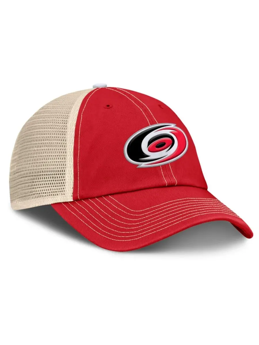 Кепка-тракер с логотипом Carolina Hurricanes Fanatics — изображение 2 из 4, красный натуральный