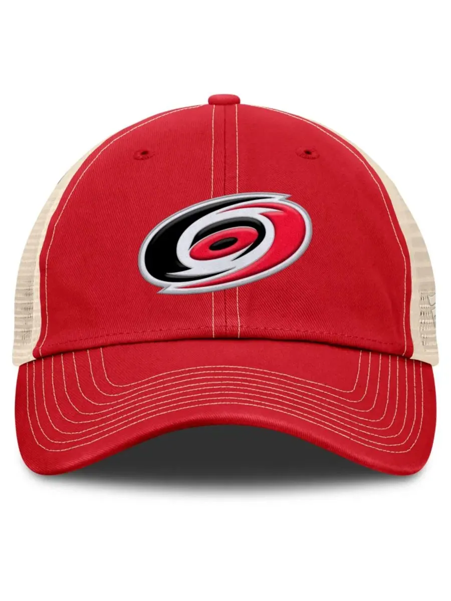 Кепка-тракер с логотипом Carolina Hurricanes Fanatics — изображение 3 из 4, красный натуральный