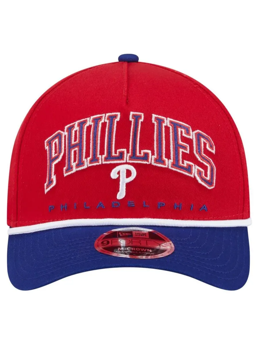 New Era Мужская красно-королевская бейсболка Philadelphia Phillies Arch 9FORTY A-Frame M-Crown с — изображение 2 из 5