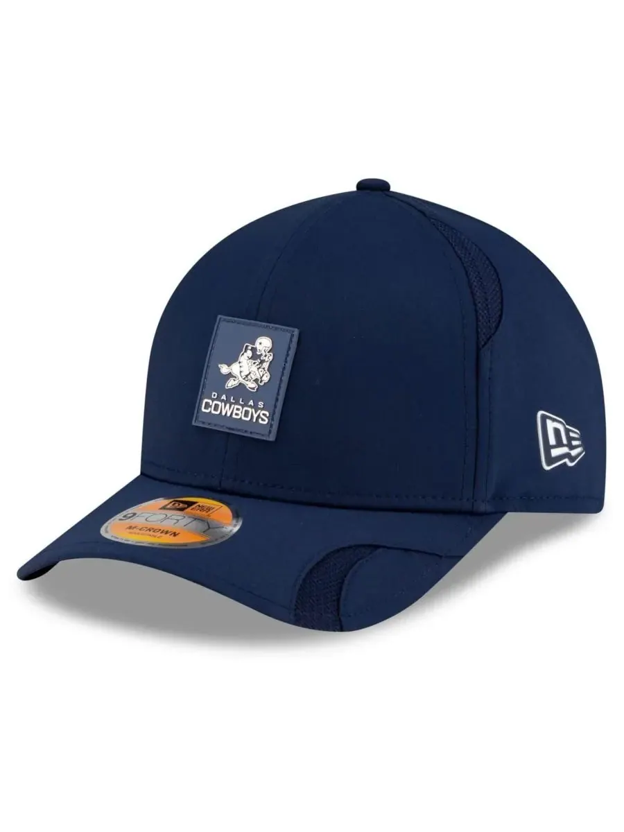 New Era Мужская темно-синяя бейсболка Dallas Cowboys 2025 Sideline Throwback M-Crown 9FORTY с — изображение 1 из 4