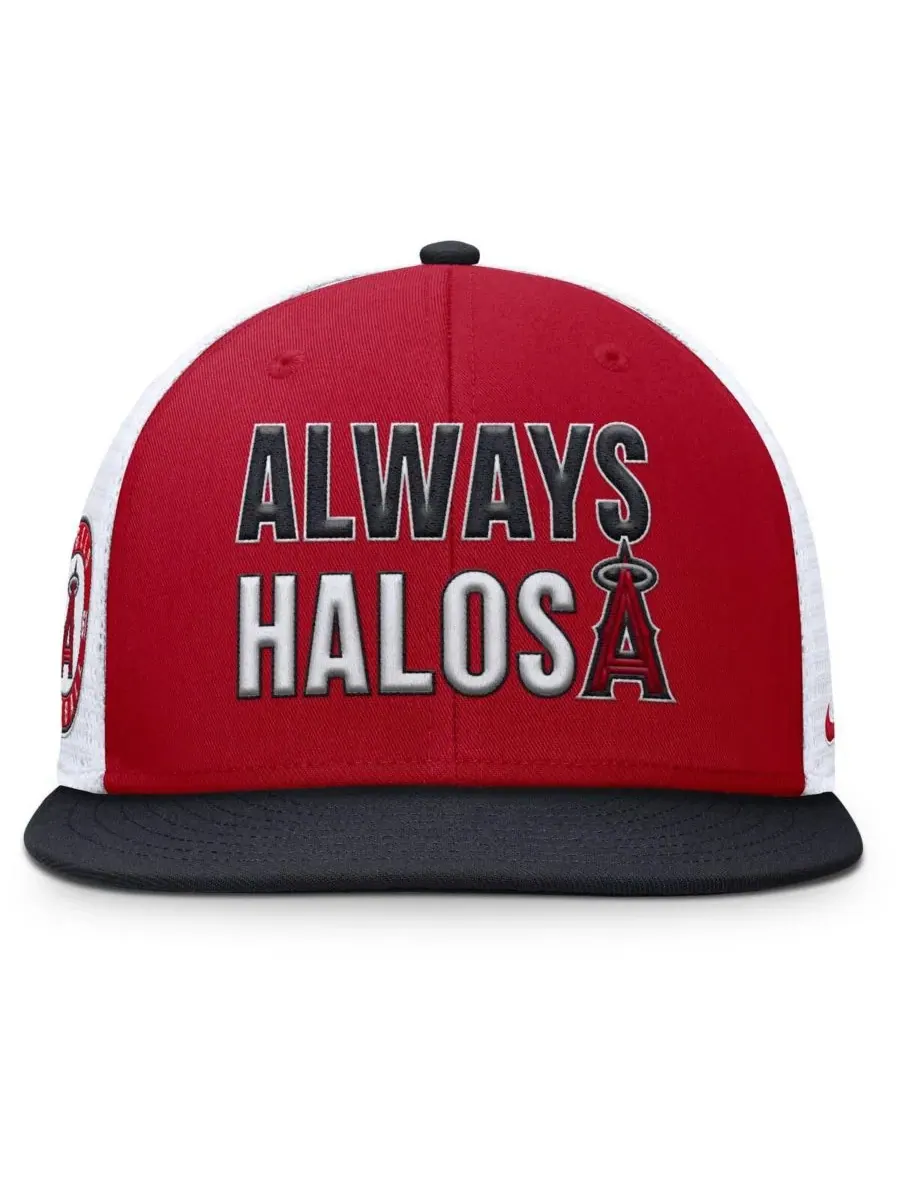 Nike Мужская красная бейсболка Los Angeles Angels Pro Trucker Snapback — изображение 4 из 4, красный