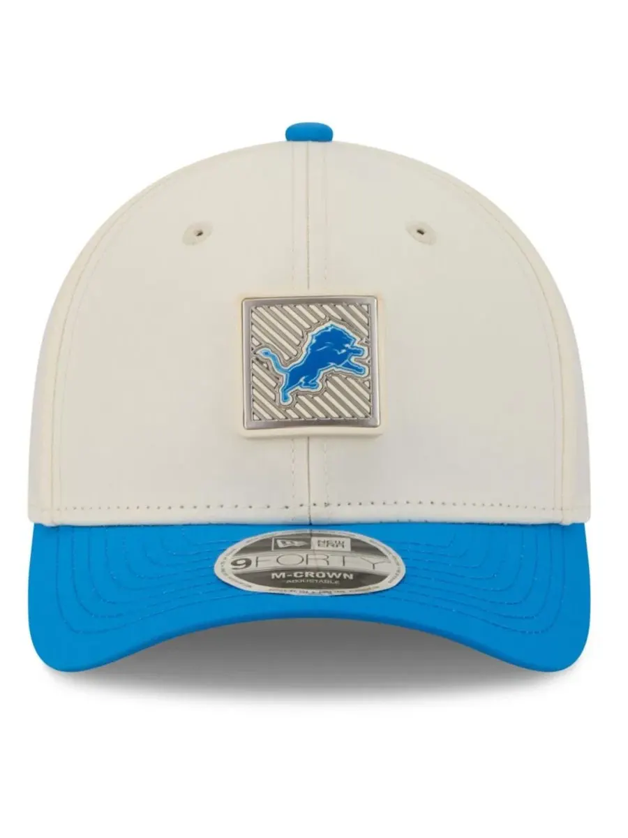 Бейсболка Detroit Lions 9FORTY с регулируемым ремешком New Era — изображение 2 из 5, кремовый синий