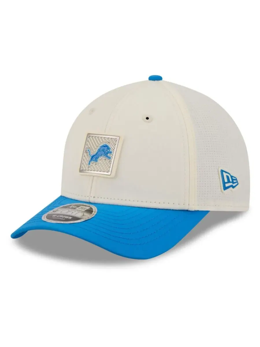 Бейсболка Detroit Lions 9FORTY с регулируемым ремешком New Era — изображение 3 из 5, кремовый синий