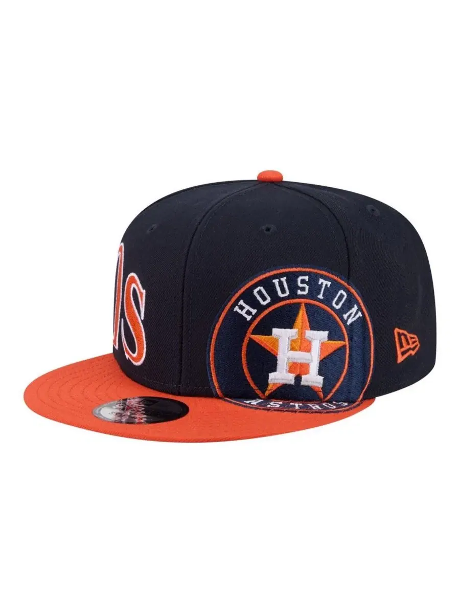 Кепка-снапбек Houston Astros с вышивкой New Era — изображение 1 из 5, темно-синий оранжевый