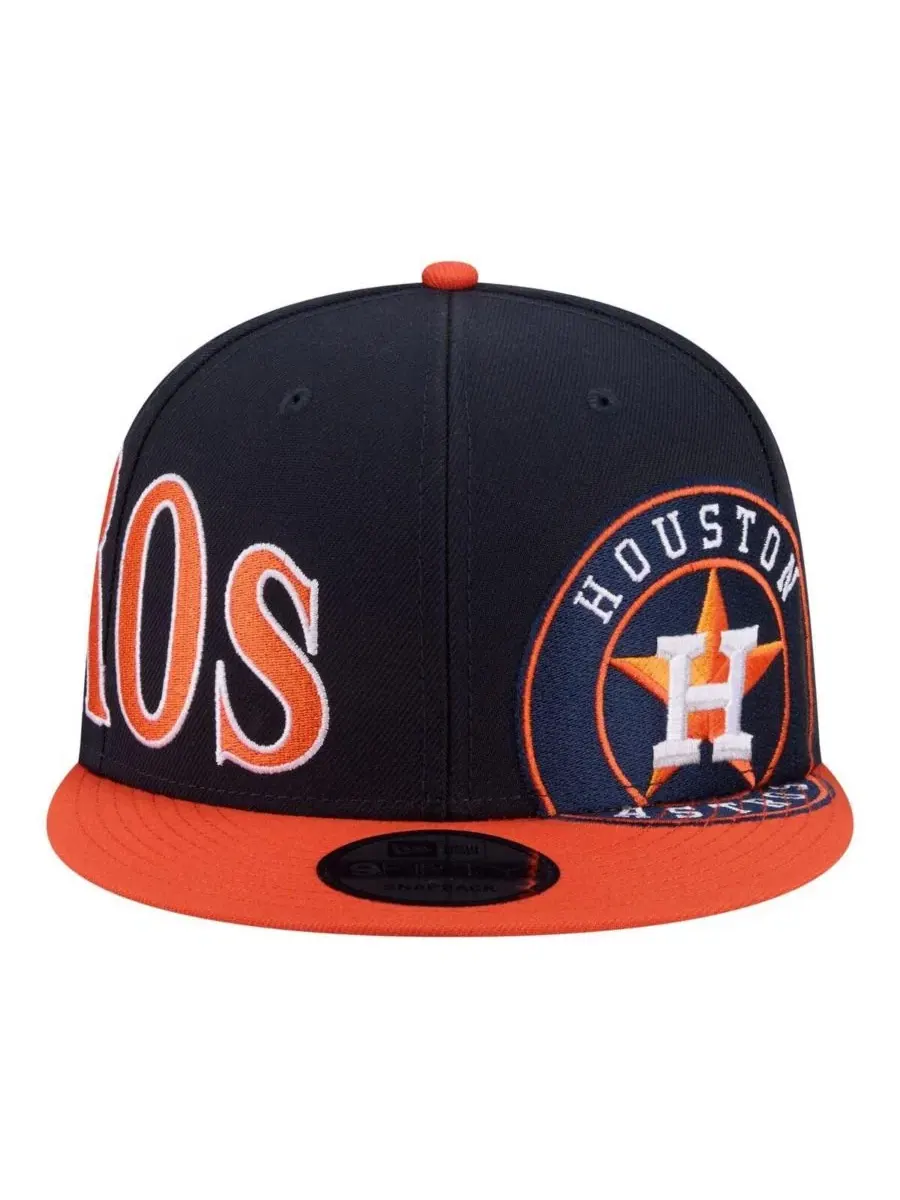 Кепка-снапбек Houston Astros с вышивкой New Era — изображение 2 из 5, темно-синий оранжевый