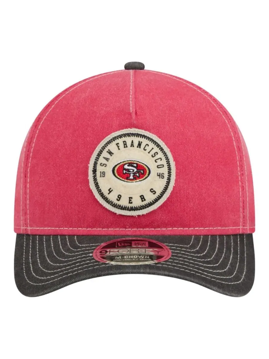 Кепка с козырьком San Francisco 49ers 9FORTY Felt A-Frame New Era — изображение 2 из 5, черный