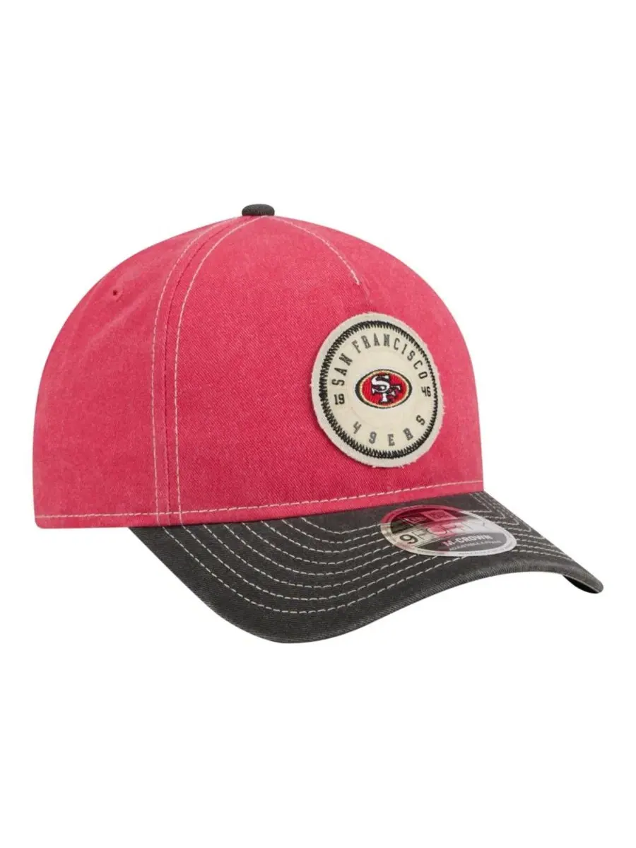 Кепка с козырьком San Francisco 49ers 9FORTY Felt A-Frame New Era — изображение 3 из 5, черный
