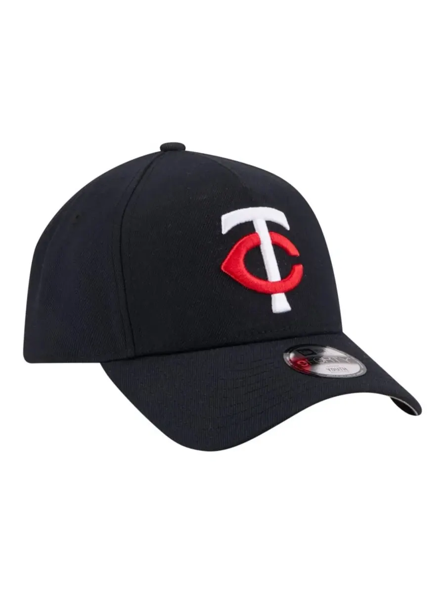 Бейсболка New Era 9FORTY A-Frame с вышитым логотипом Minnesota Twins — изображение 3 из 7, темно-синий