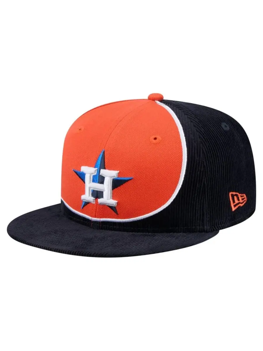 Кепка-снапбек с принтом Houston Astros New Era — изображение 1 из 5, темно-синий оранжевый