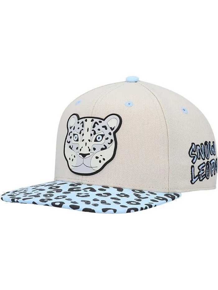 Кремовая шапка Snapback с узором Snow Leopard для больших мальчиков и девочек Explore — бежевый