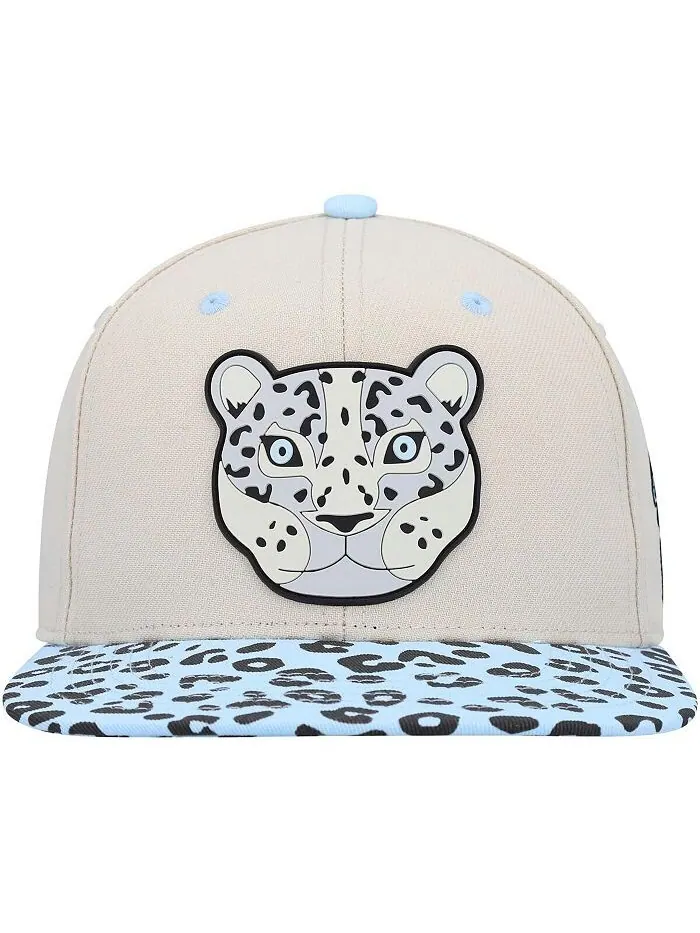 Кремовая шапка Snapback с узором Snow Leopard для больших мальчиков и девочек Explore — изображение 2 из 2, бежевый