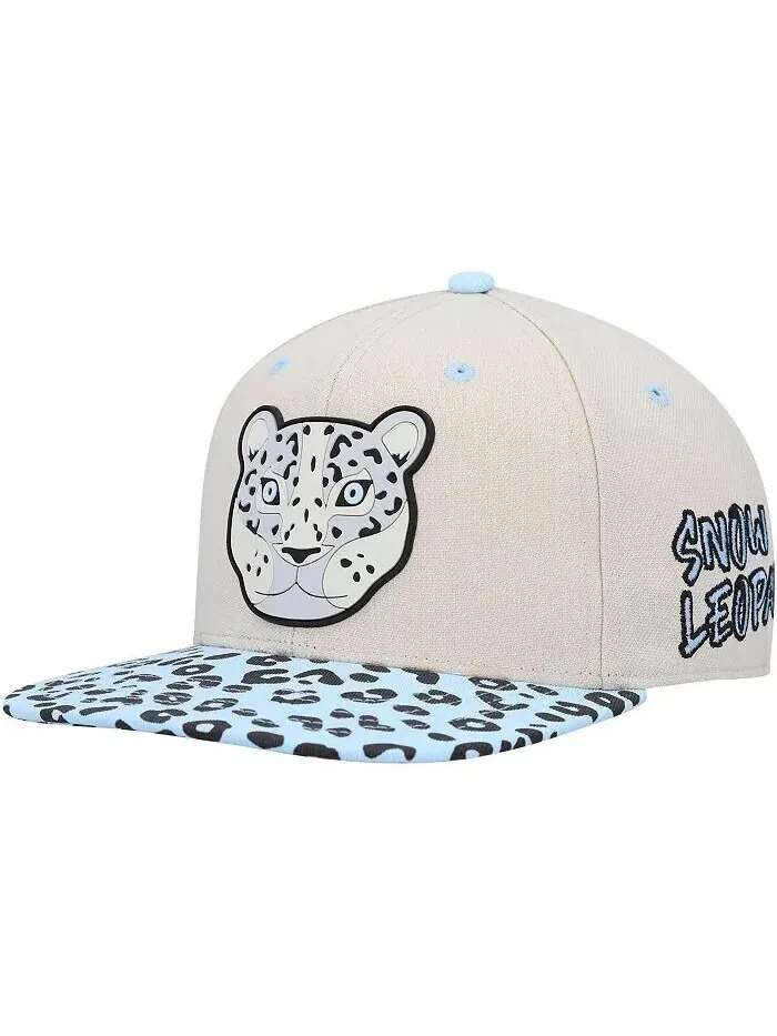 Кремовая шапка Snapback с узором Snow Leopard для больших мальчиков и девочек Explore — без цвета
