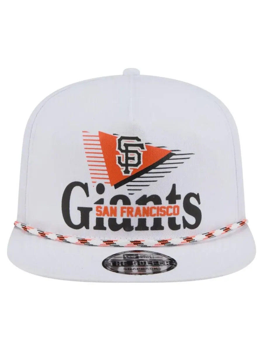 New Era Мужская белая кепка-бейсболка San Francisco Giants Collide Golfer Snapback — изображение 2 из 4, белый