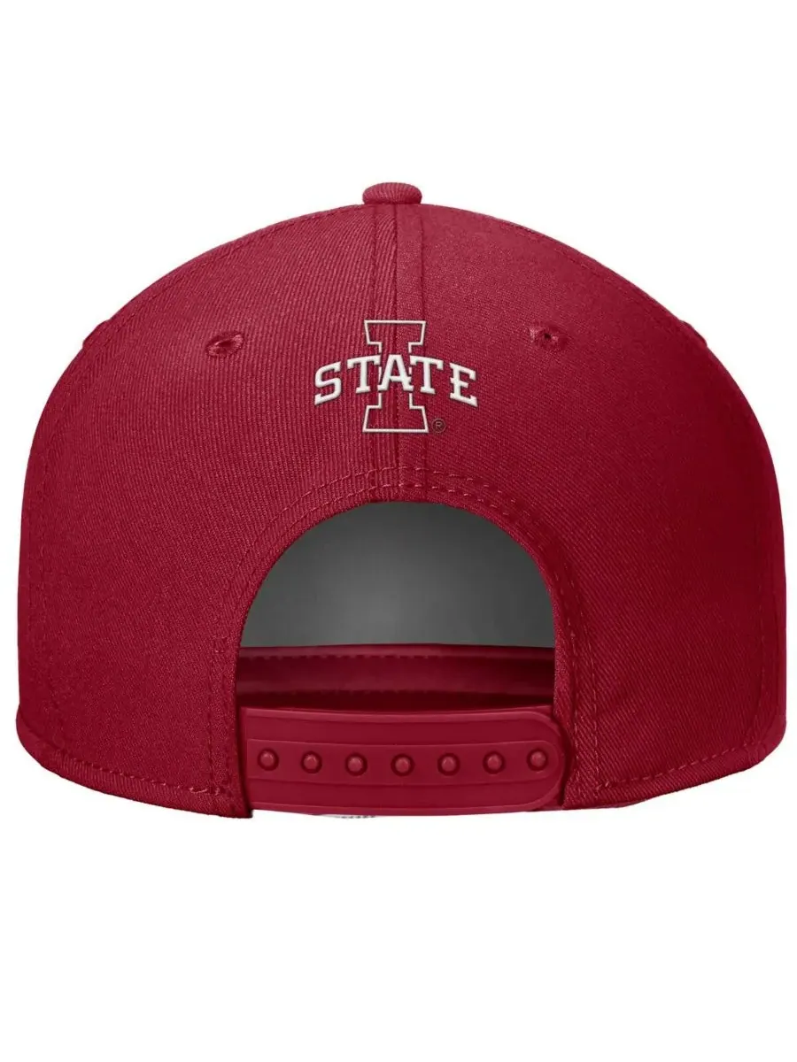 Мужская регулируемая бейсболка Cardinal Iowa State Cyclones Nike — изображение 2 из 2, красный
