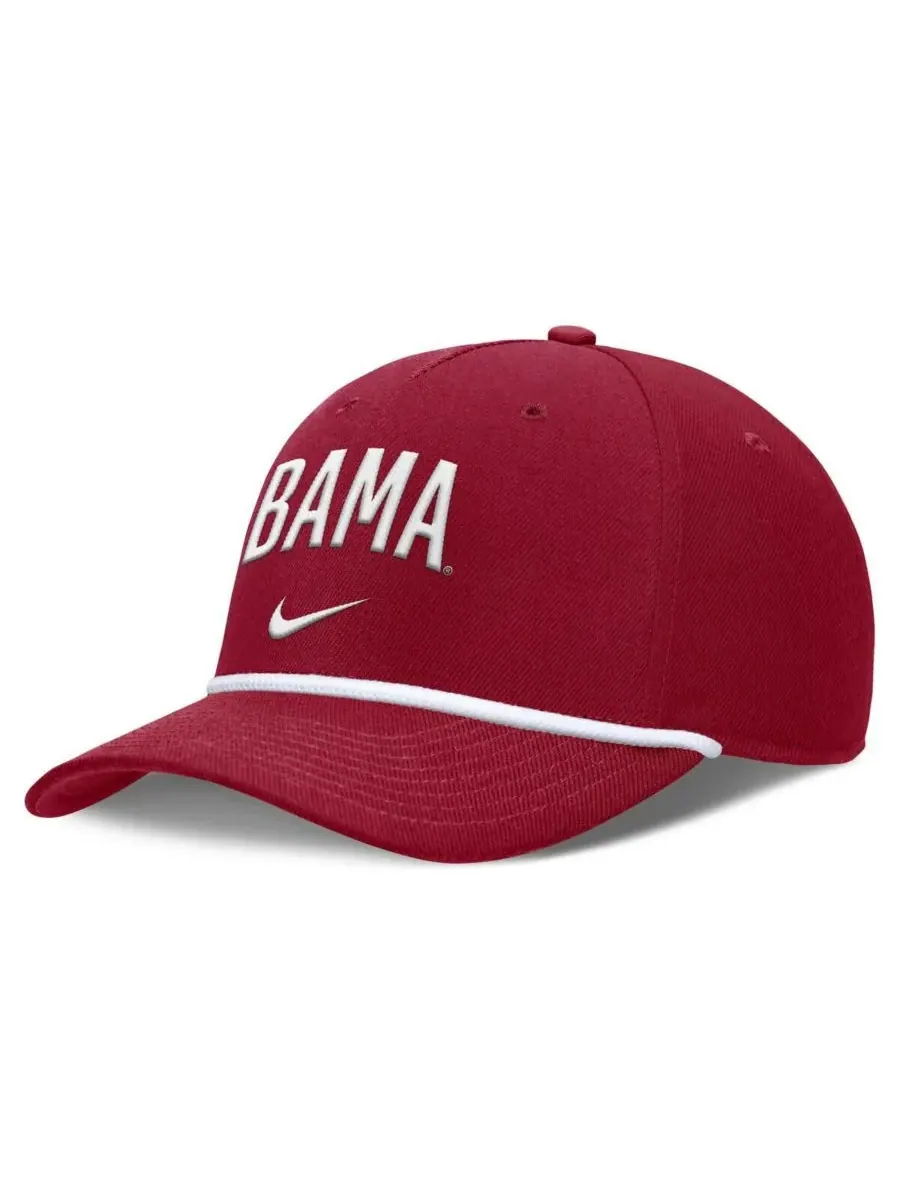 Nike Мужская регулируемая кепка Crimson Alabama Crimson Tide Rise Campus — изображение 1 из 3, красный