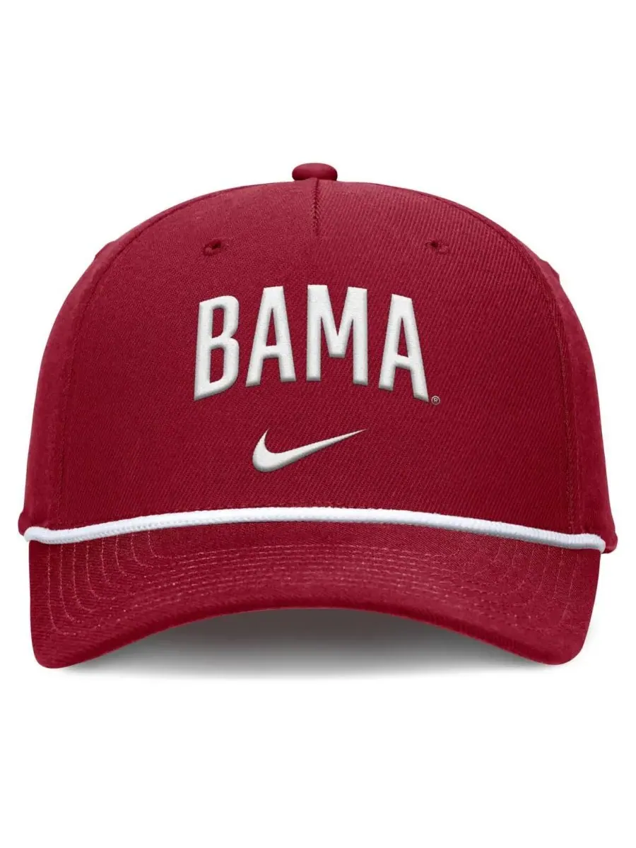 Nike Мужская регулируемая кепка Crimson Alabama Crimson Tide Rise Campus — изображение 2 из 3, красный