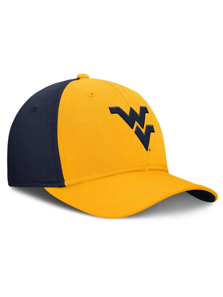 Nike Мужская золотисто-синяя бейсболка West Virginia Mountaineers 2025 Sideline Rise Local — изображение 2 из 4