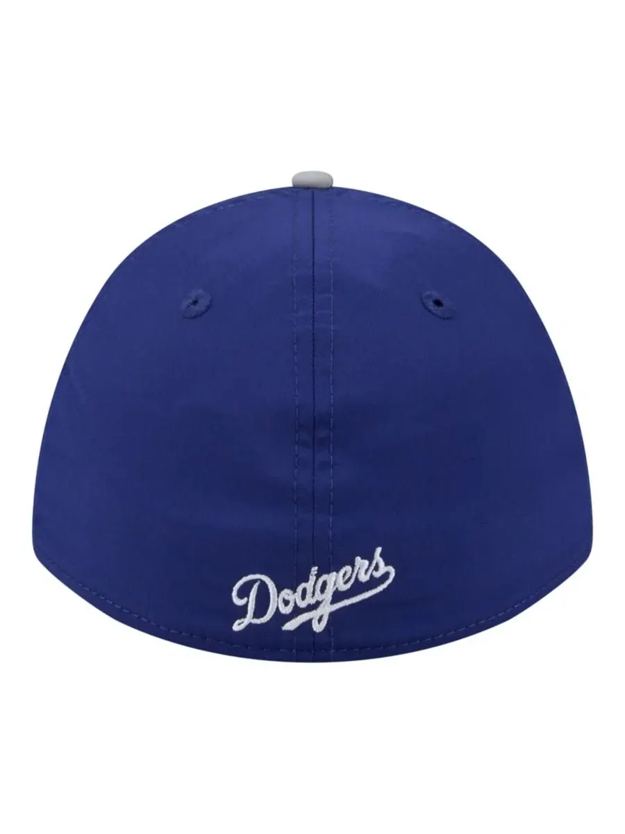 Кепка M-Crown с плетеной отделкой, Los Angeles Dodgers Rope A-Frame 39THIRTY Flex Hat New Era — изображение 4 из 5, серый