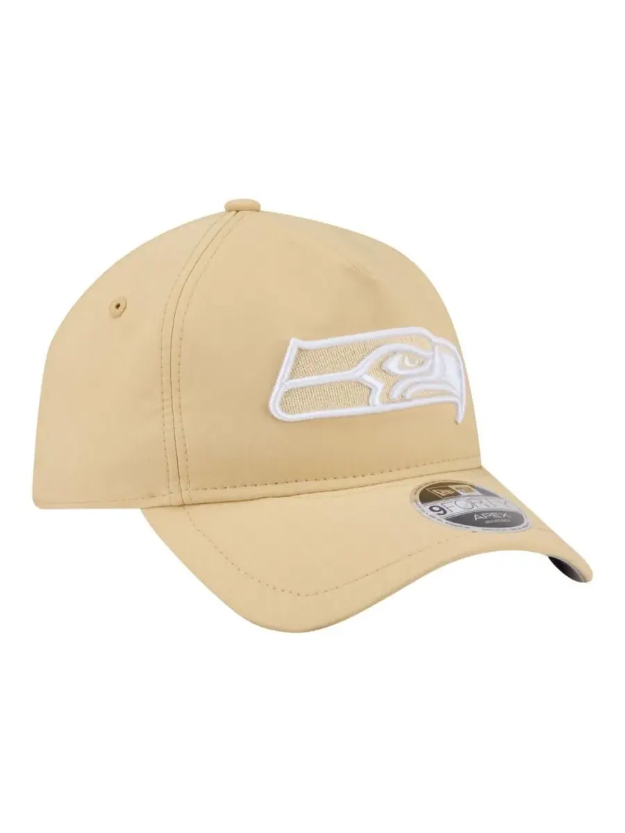 Кепка New Era 9FORTY с вышитым логотипом Seattle Seahawks — изображение 4 из 5, бежевый
