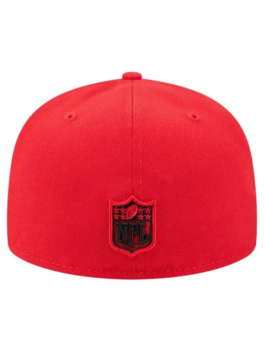 New Era Мужская красная бейсболка Kansas City Chiefs Oversized 59FIFTY Fitted Hat — изображение 3 из 5, красный