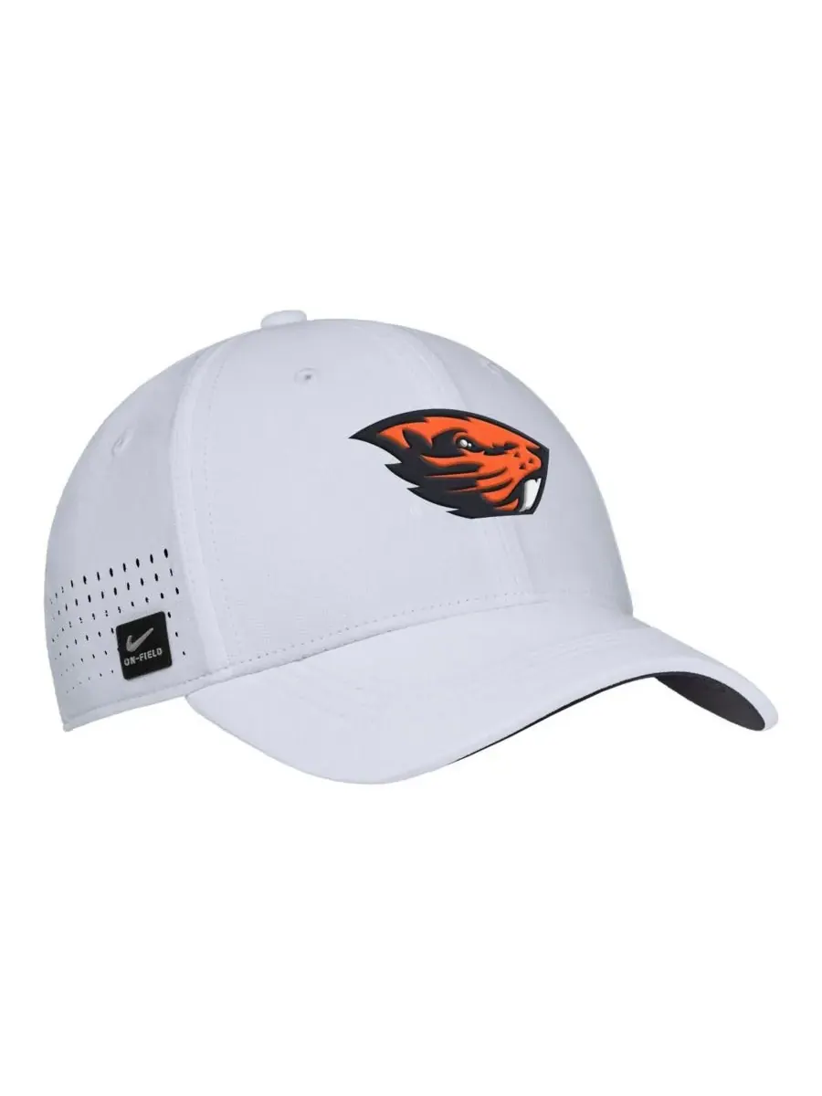 Nike Мужская белая бейсболка Oregon State Beavers 2025 On-Field Performance Flex Hat — изображение 1 из 3, белый