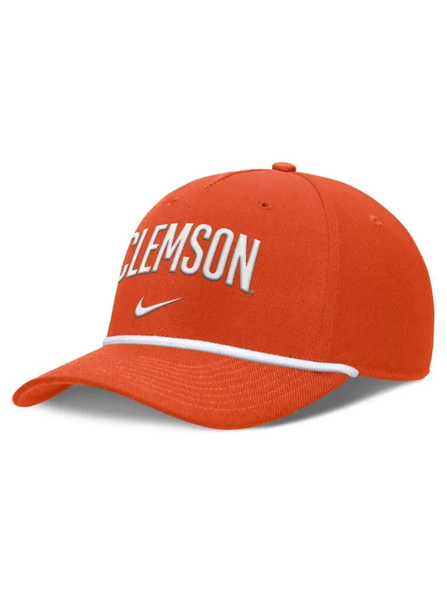 Кепка с вышивкой Clemson Tigers Rise Campus Nike — изображение 1 из 4, оранжевый