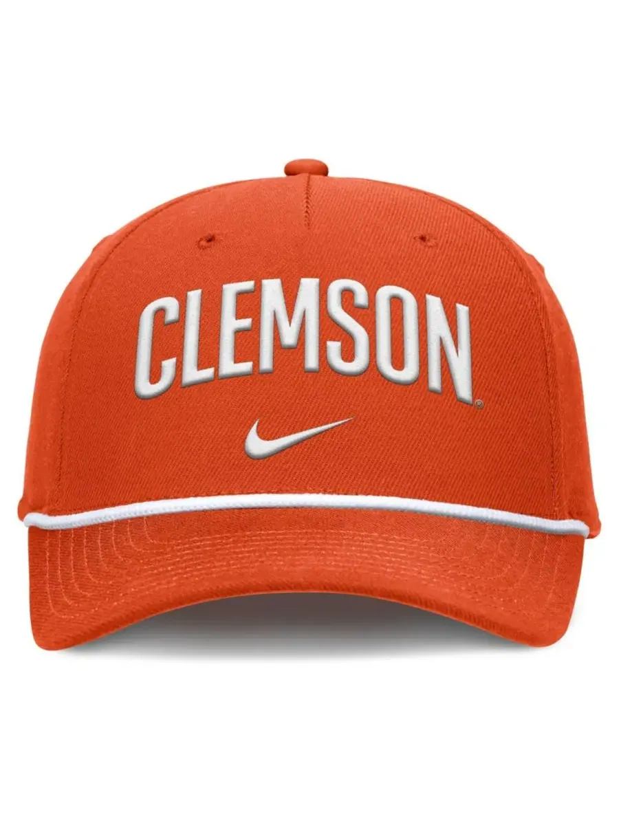 Кепка с вышивкой Clemson Tigers Rise Campus Nike — изображение 2 из 4, оранжевый