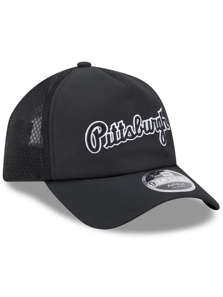 Бейсболка New Era Pittsburgh Pirates 2026 Batting Practice Alternate Apex 9FORTY — изображение 3 из 4, черный