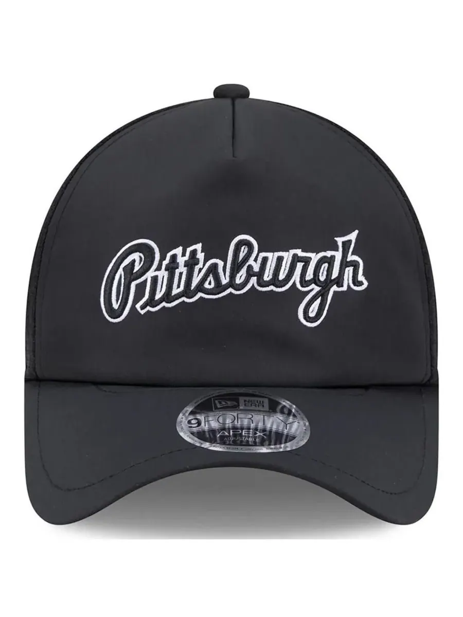 Бейсболка New Era Pittsburgh Pirates 2026 Batting Practice Alternate Apex 9FORTY — изображение 4 из 4, черный
