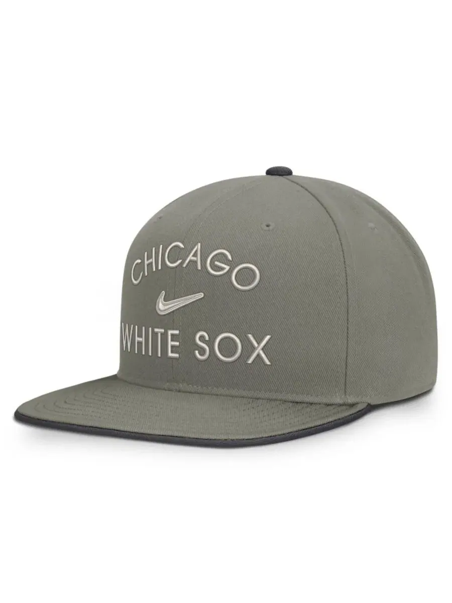 Кепка-снэпбек Nike Pro Dri-FIT Chicago White Sox — изображение 3 из 5, серый