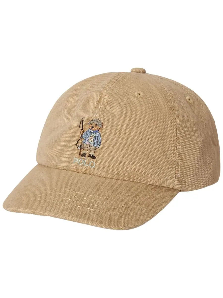 Кепка из хлопкового канваса Polo Bear Polo Ralph Lauren — изображение 1 из 3, бежевый