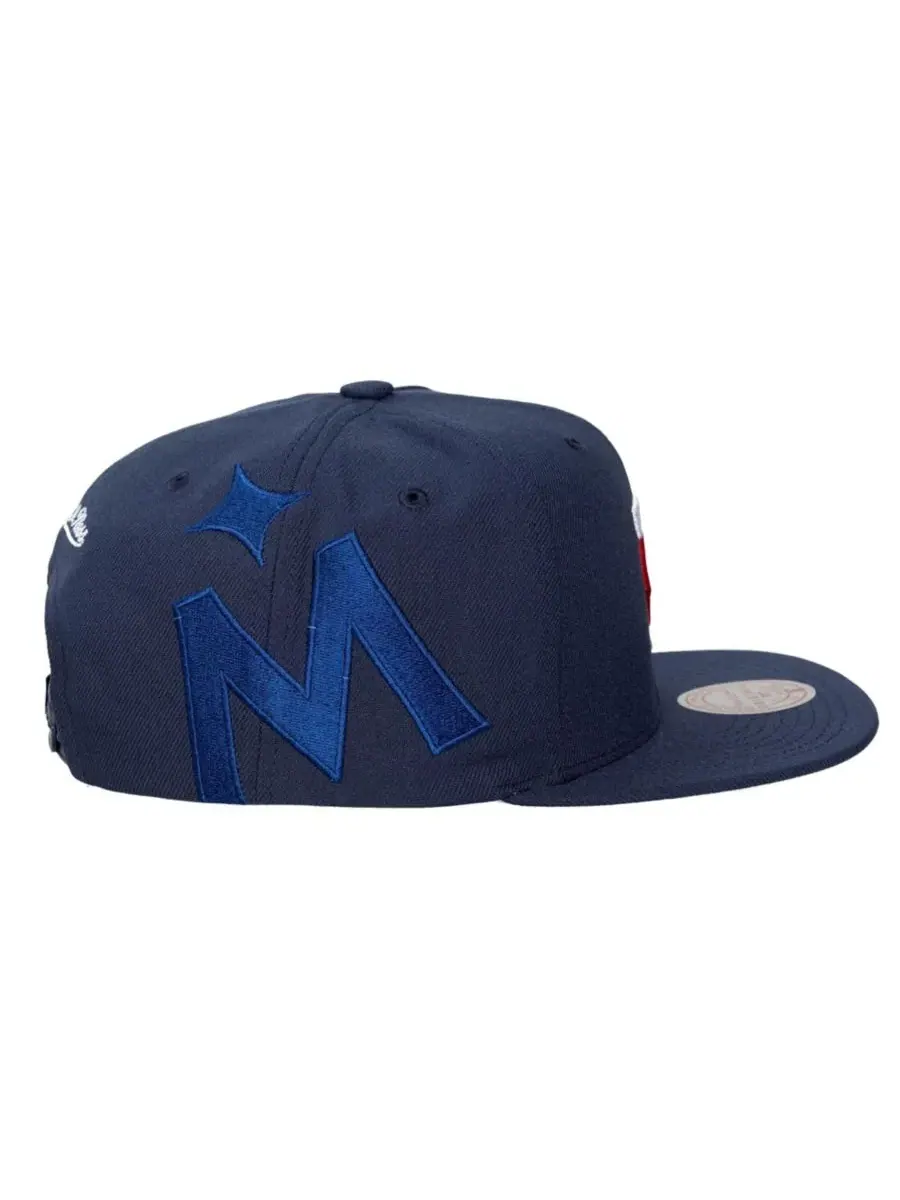Бейсболка Mitchell & Ness с боковым логотипом Minnesota Twins — изображение 4 из 4, темно-синий