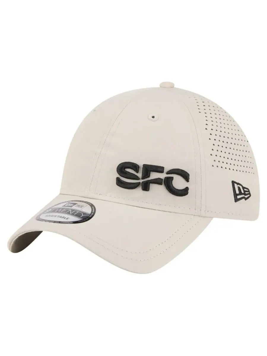 New Era Мужская кепка Seattle Sounders FC Active 9TWENTY, бежевого цвета, регулируемая — изображение 1 из 4, бежевый