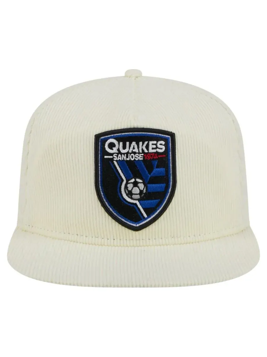 New Era Мужская кремовая кепка-бейсболка San Jose Earthquakes 2025 Kickoff Snapback — изображение 2 из 4, бежевый