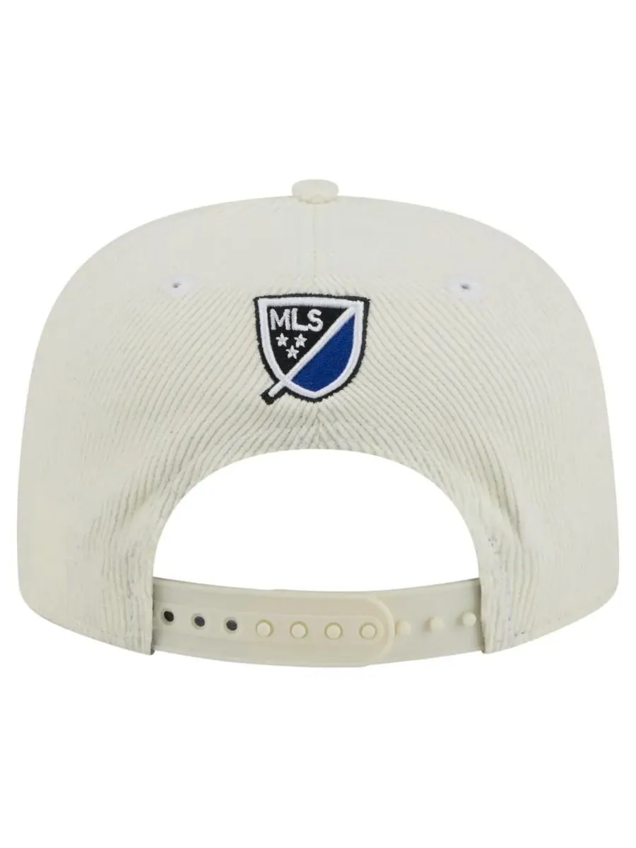 New Era Мужская кремовая кепка-бейсболка San Jose Earthquakes 2025 Kickoff Snapback — изображение 4 из 4, бежевый