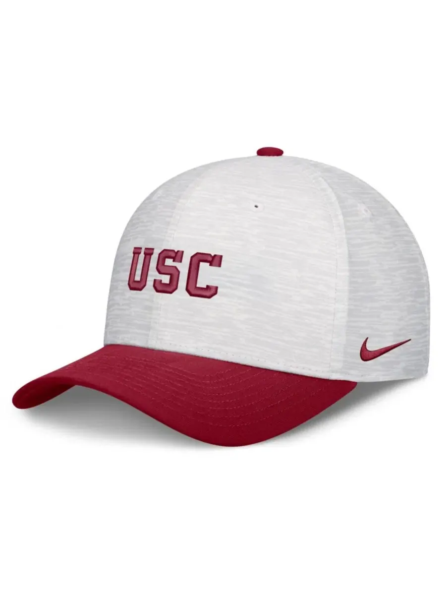 Кепка Nike с вышивкой USC Trojans, модель Rise — изображение 1 из 4, белый