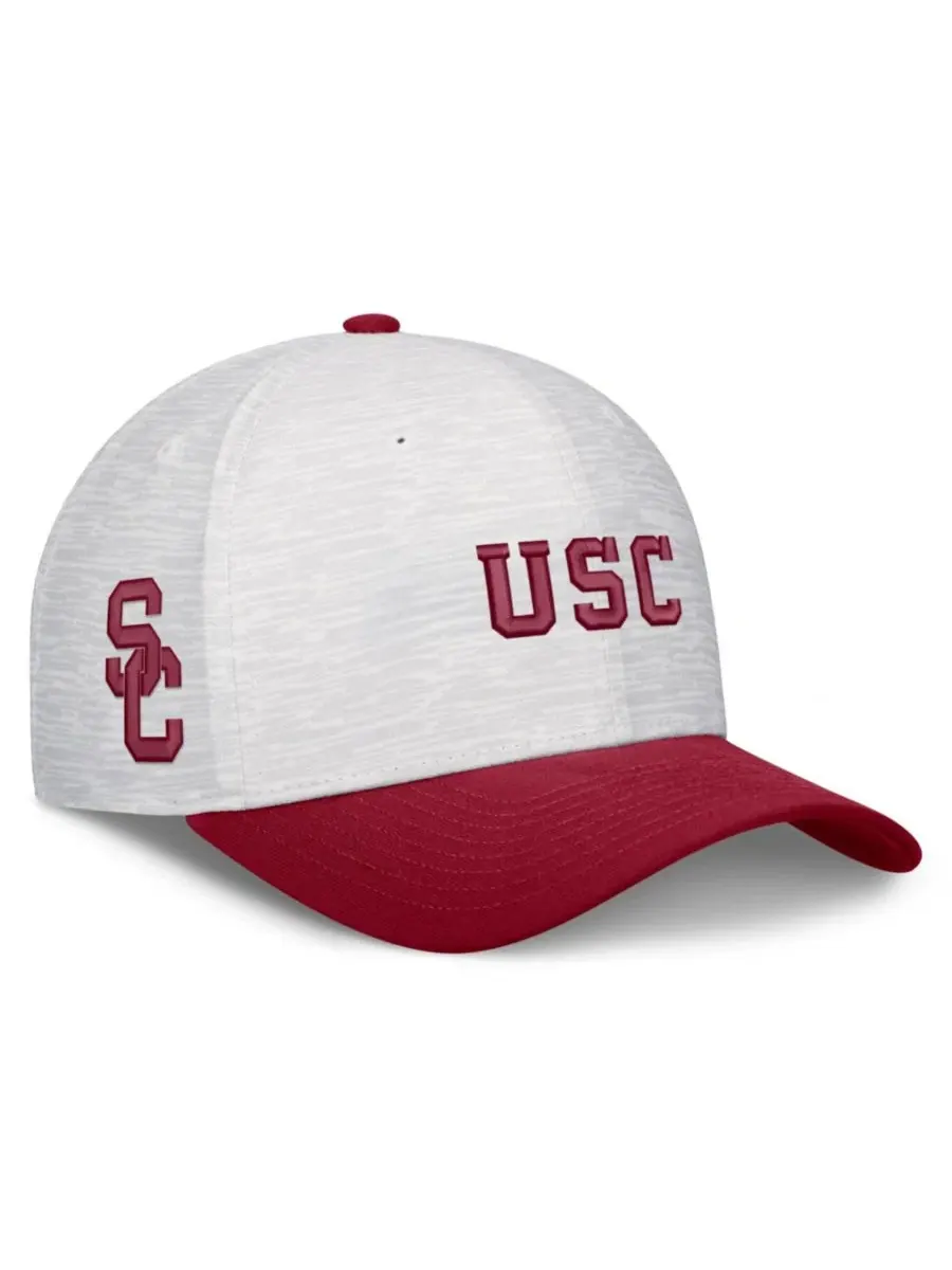 Кепка Nike с вышивкой USC Trojans, модель Rise — изображение 3 из 4, белый