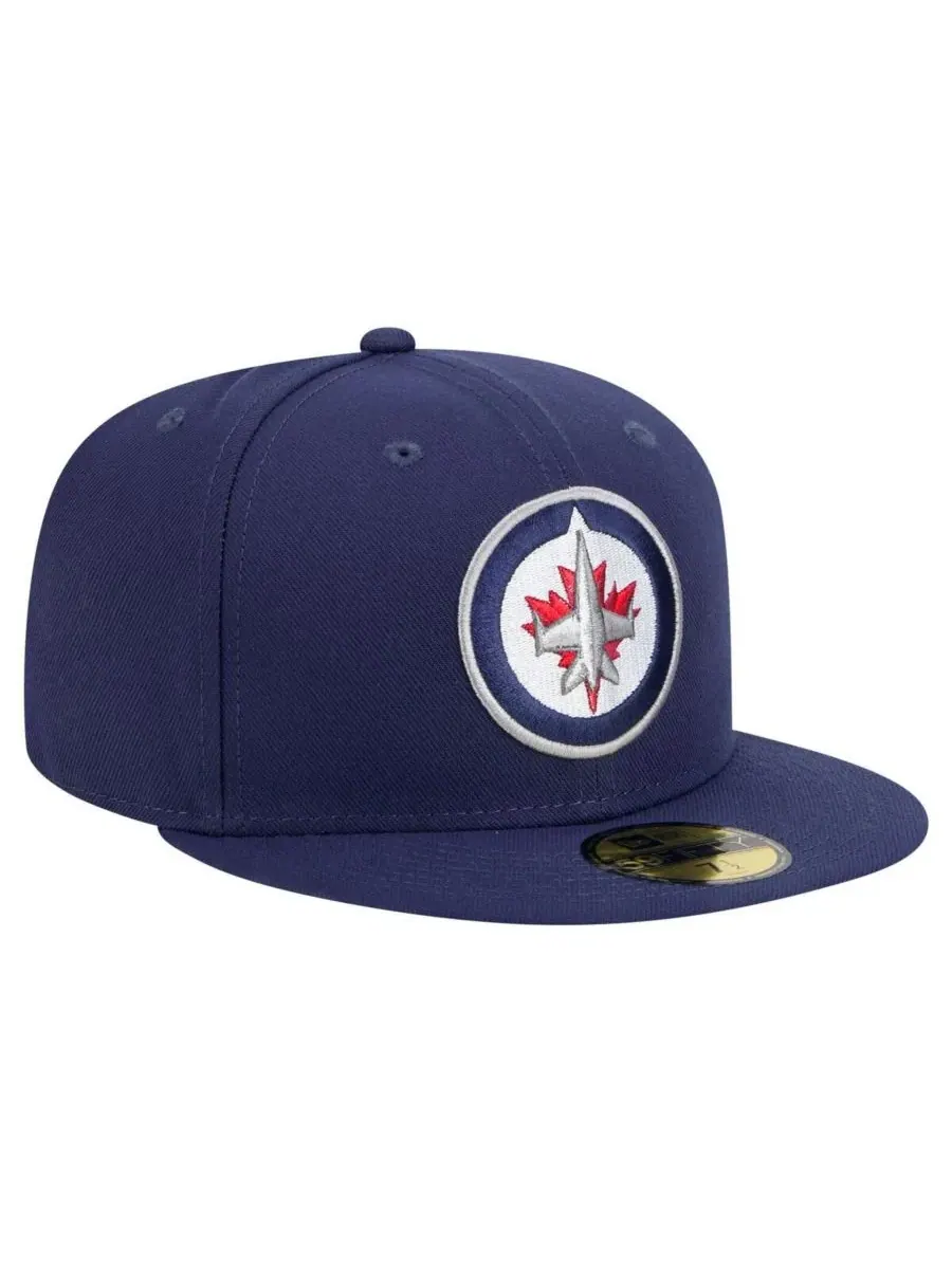 New Era Мужская темно-синяя бейсболка Winnipeg Jets Core 59FIFTY — изображение 3 из 5, темно-синий
