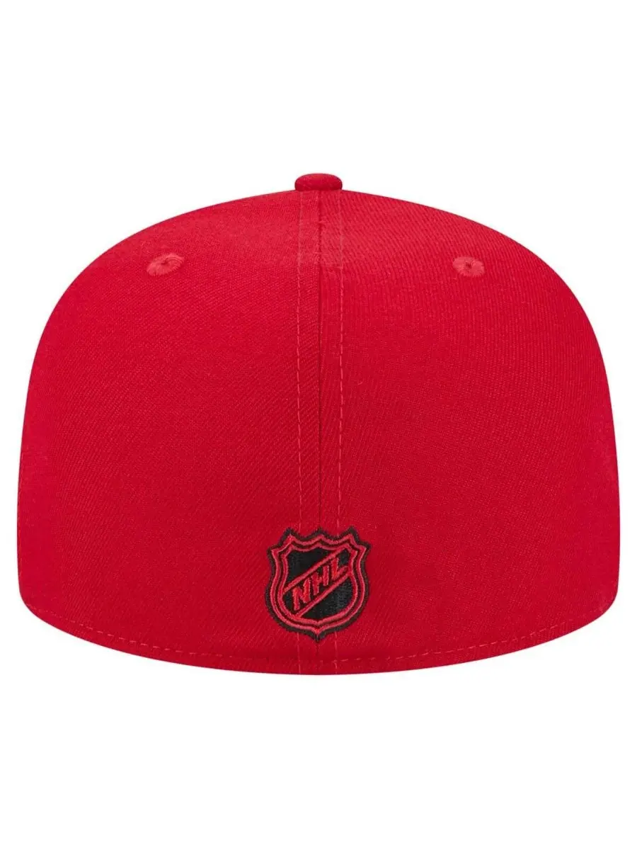 New Era Мужская красная бейсболка Chicago Blackhawks Core 59FIFTY Fitted Hat — изображение 4 из 5, красный
