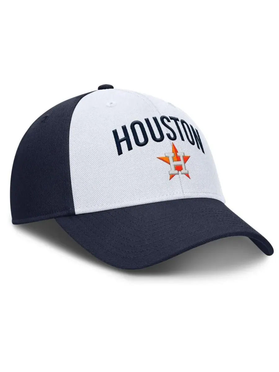 Nike Мужская регулируемая бейсболка Houston Astros Club Performance белого/темно-синего цвета — изображение 3 из 4