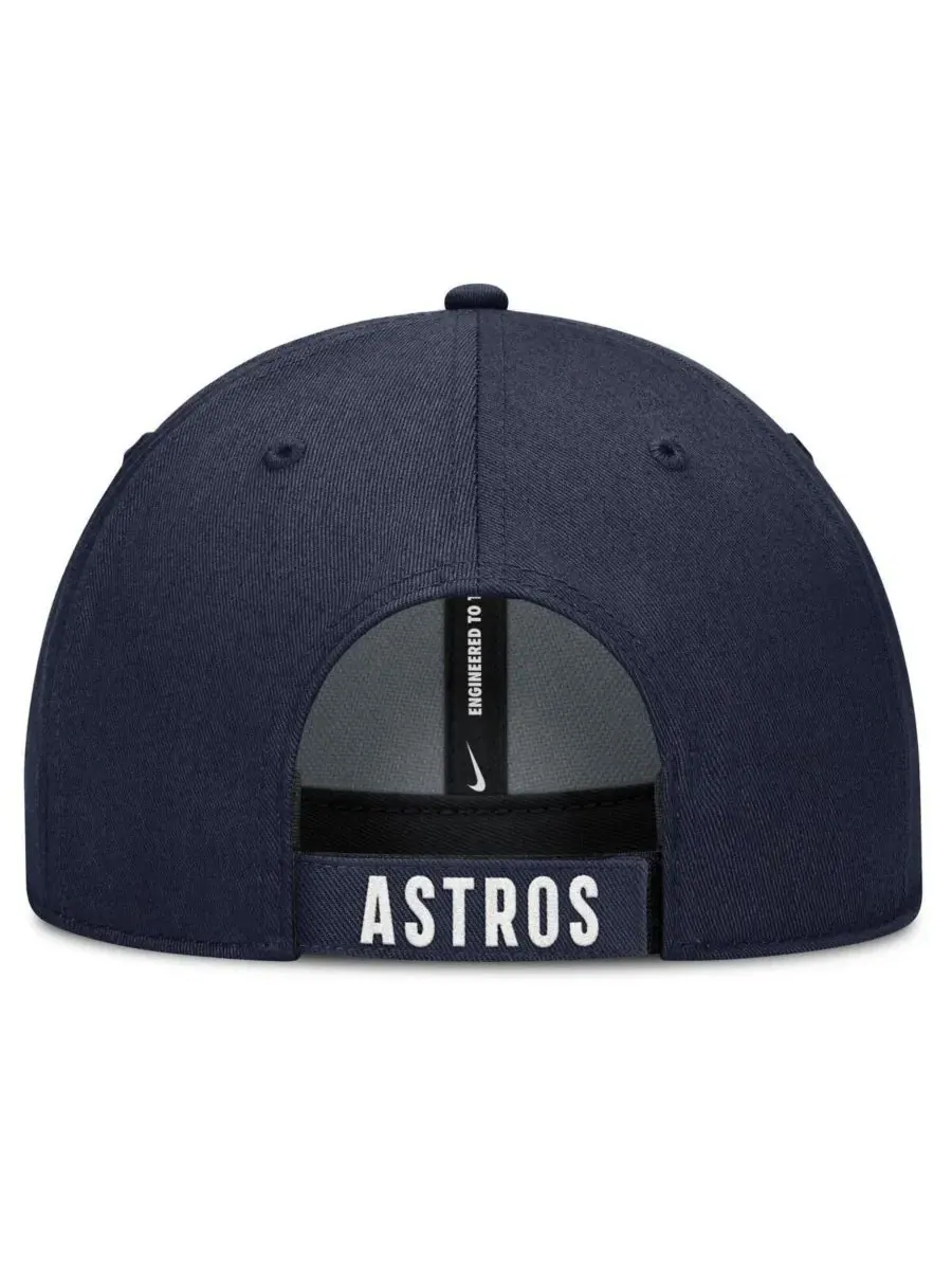 Nike Мужская регулируемая бейсболка Houston Astros Club Performance белого/темно-синего цвета — изображение 4 из 4