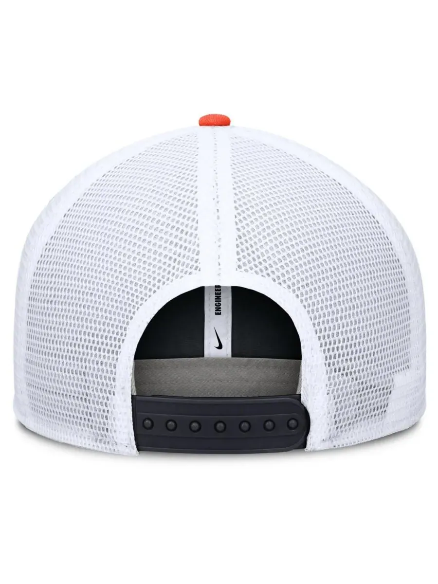 Nike Мужская кепка-тракер Detroit Tigers Pro Trucker Snapback темно-синего/оранжевого цвета — изображение 4 из 4
