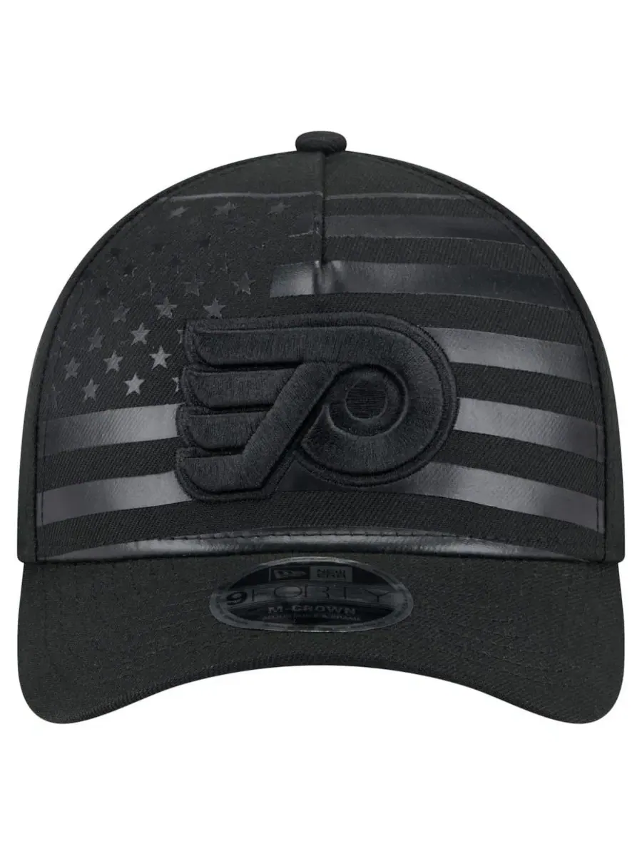 Кепка New Era 9FORTY A-Frame Philadelphia Flyers с флагом — изображение 2 из 4, черный