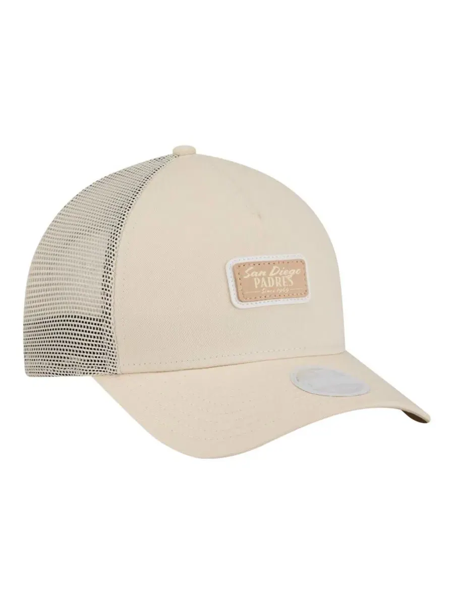 Кепка-тракер New Era San Diego Padres Tonal Patch 9FORTY M-Crown A-Frame — изображение 3 из 4, светлый бежевый