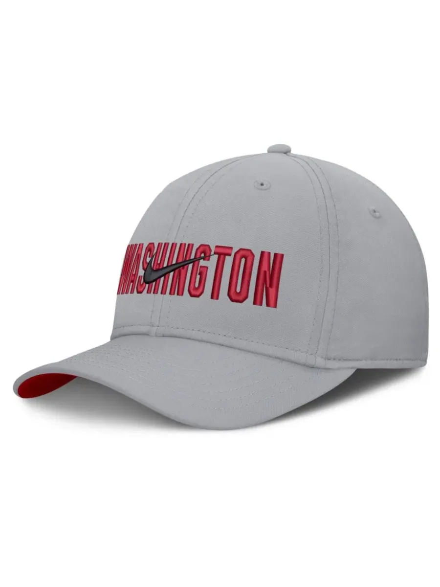 Кепка Nike с вышивкой Washington Nationals, Dri-FIT, серая — изображение 1 из 5, серый