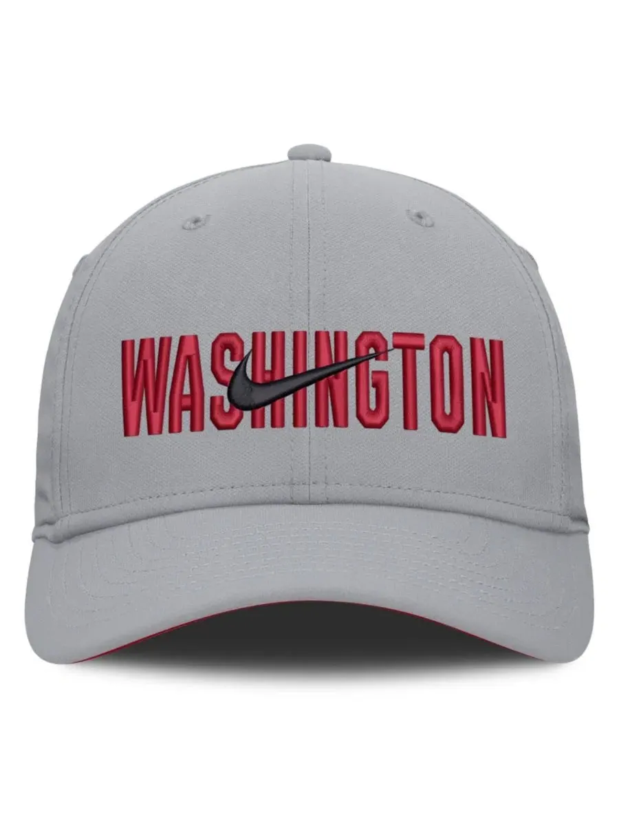 Кепка Nike с вышивкой Washington Nationals, Dri-FIT, серая — изображение 2 из 5, серый