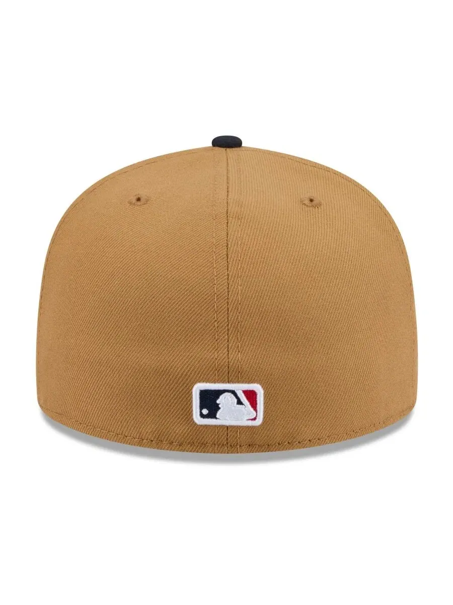 Кепка с вышивкой Fruit Sticker 59FIFTY New Era — изображение 4 из 5, бежевый темно-синий