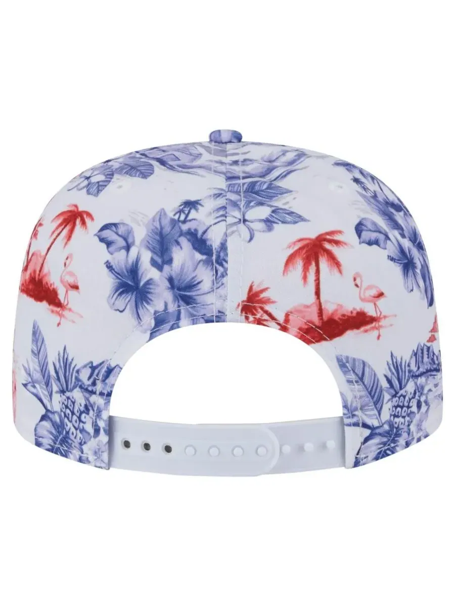 New Era Мужская белая кепка-бейсболка Los Angeles Angels с принтом Island Golfer Snapback — изображение 4 из 4, белый