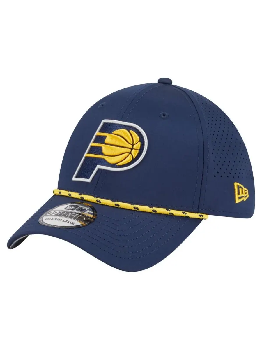 New Era Мужская темно-синяя бейсболка Indiana Pacers Featherweight Poly Rope Flex 39Thirty — изображение 1 из 5, темно-синий